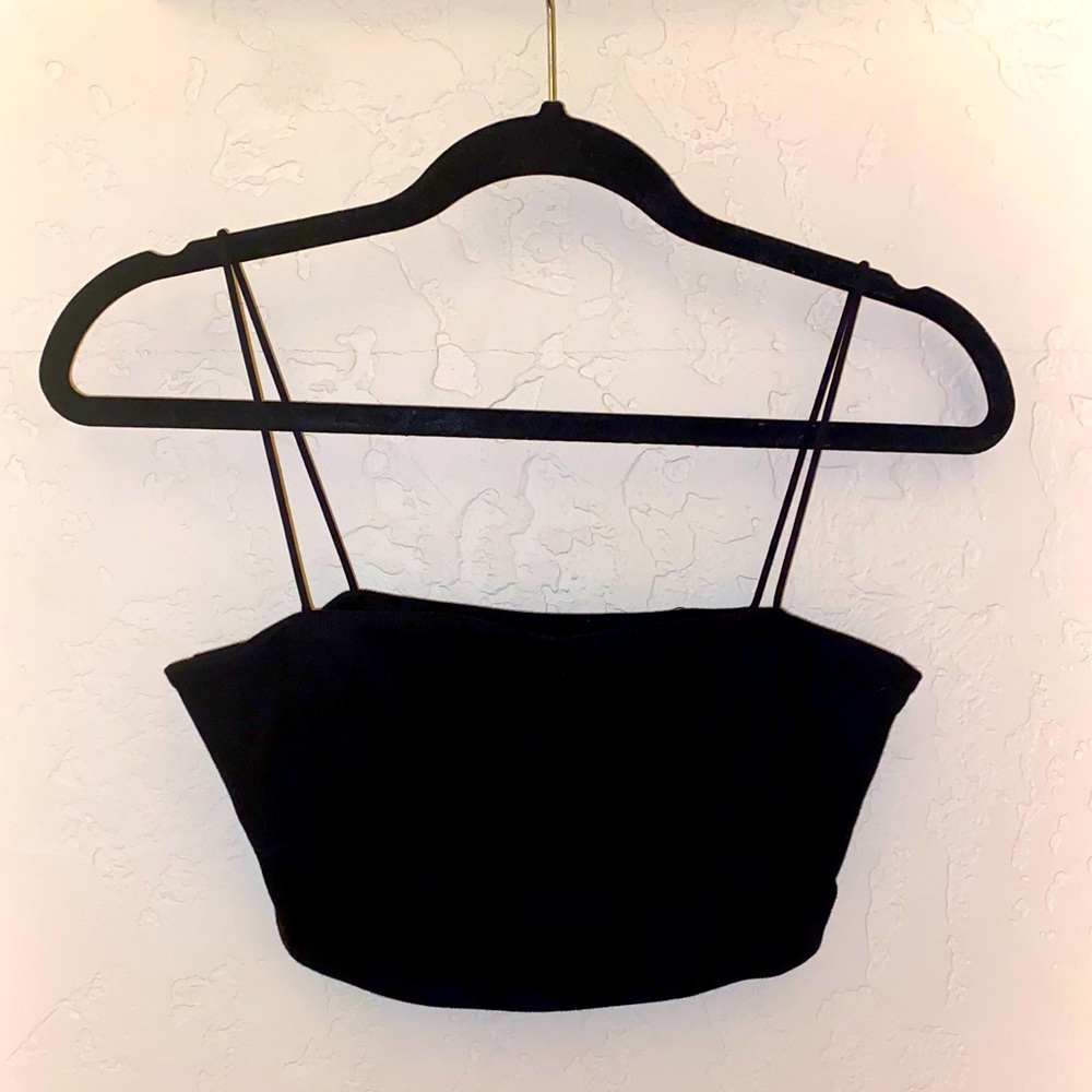Black Cropped Cami